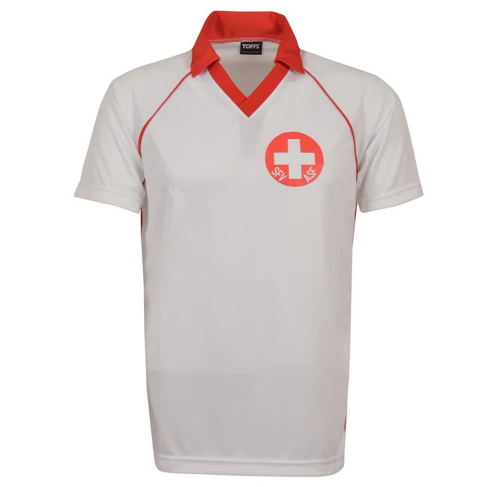 Switzerland 1980 Away Retro Football Shirt