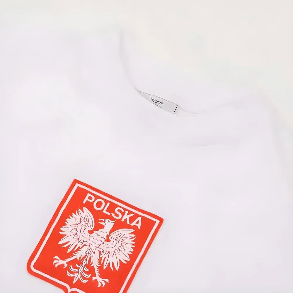 Poland 1970s White Retro Football Shirt