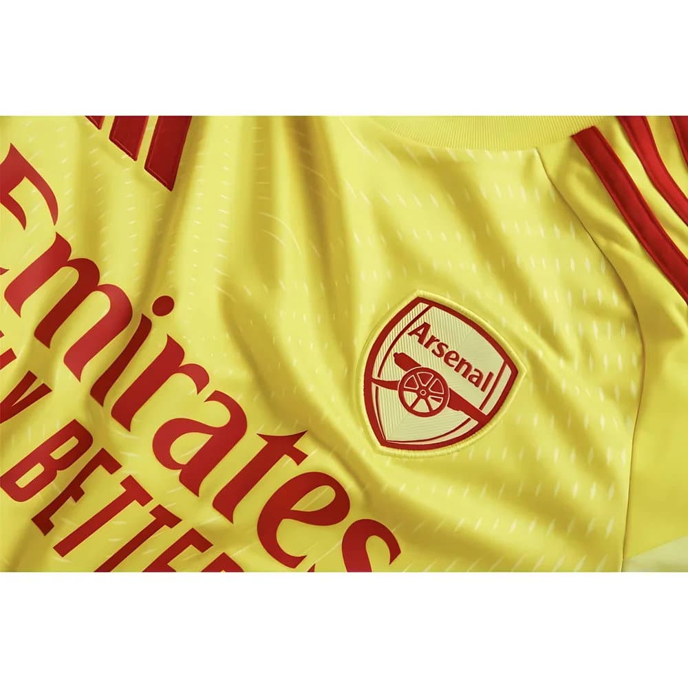 2025-2026 Arsenal Home Goalkeeper Shirt (Yellow) - Kids