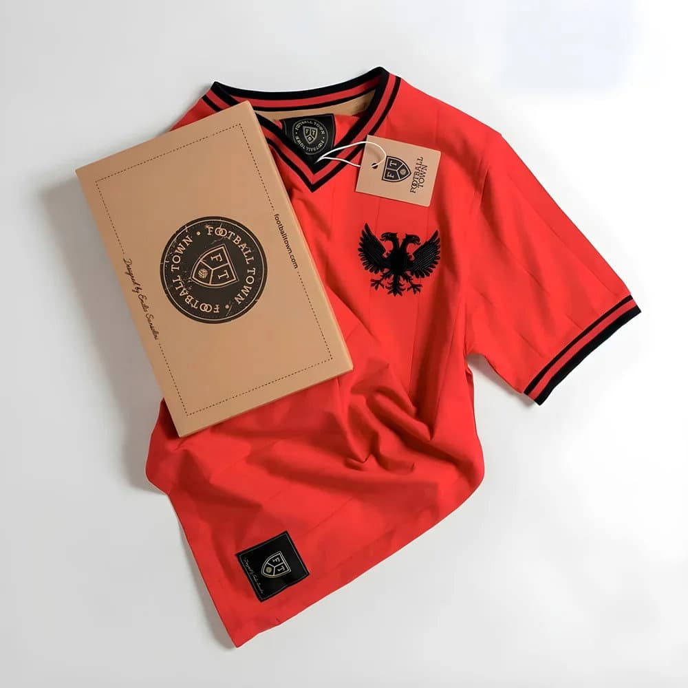 Vintage Albania Home Shqiponjë Soccer Shirt